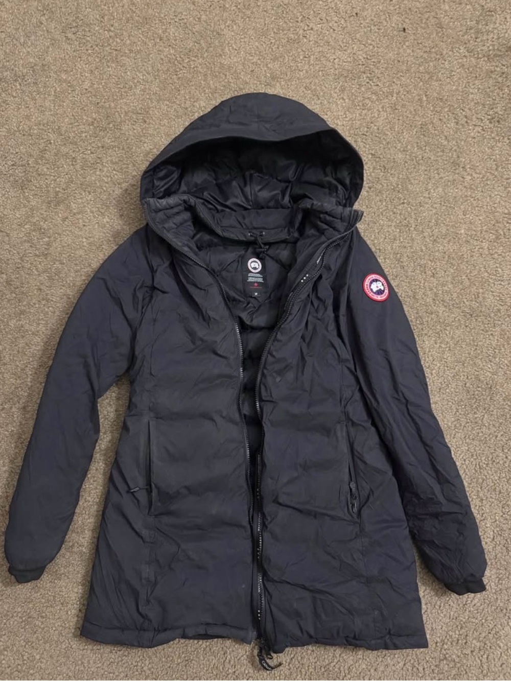Canada Goose Women's Hooded Puffer Coat - Black